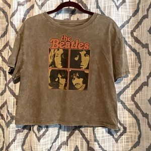 Beatles crop top tee